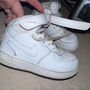 Nike Kids Cream High-Top Sneakers